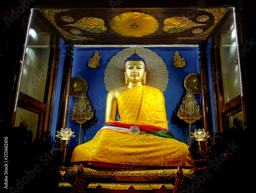 Buddha statue in Gaya, Bihar, India