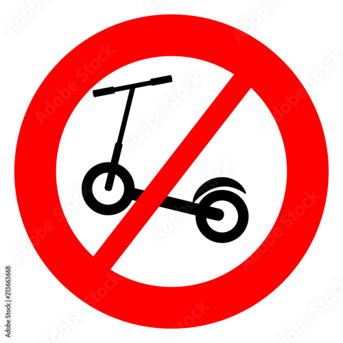 Stopping a ride on a scooter