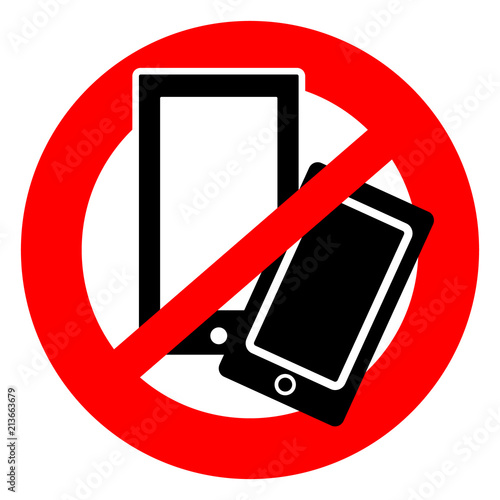 No mobile phones  symbol