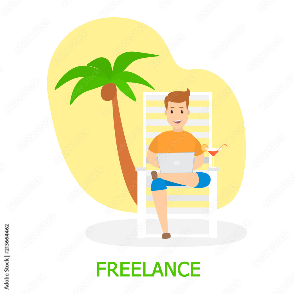Freelance concept illustration