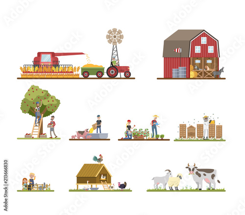 Working on farm set