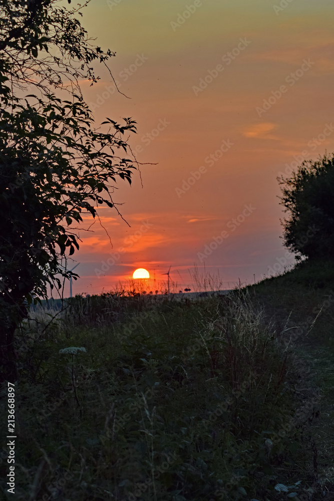 Naklejka premium Energie am Abend