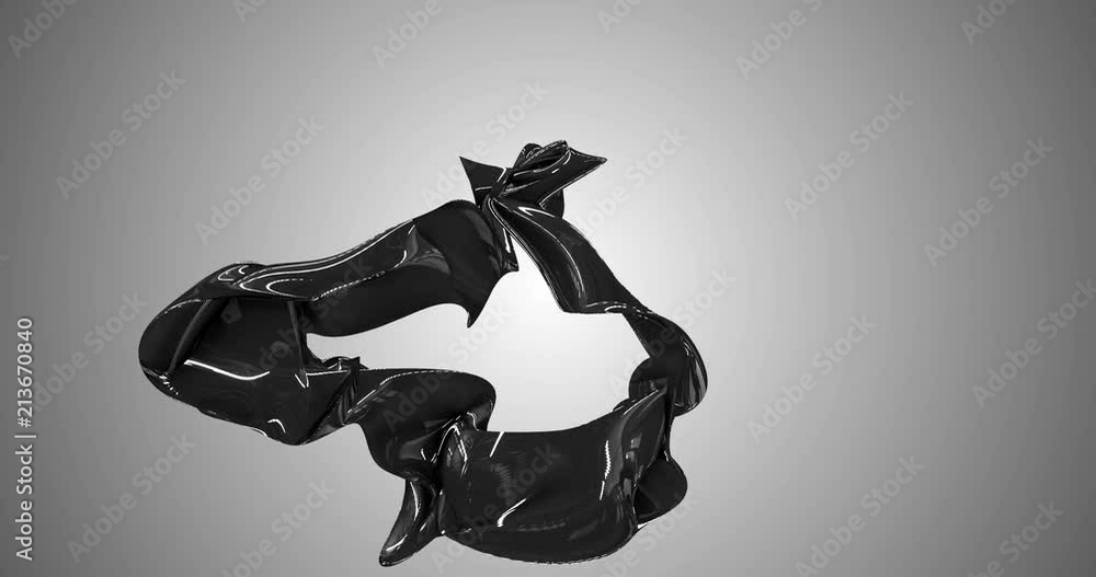 Black Torus Morphing in Seamless Loop 4k Animation Video. Black Torus Morphing in Seamless Loop 4k Animation Video.