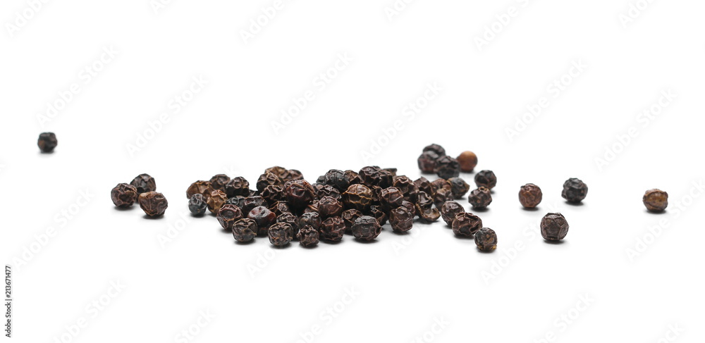 Black pepper isolated on white background, with clipping path Black pepper isolated on white background, with clipping path