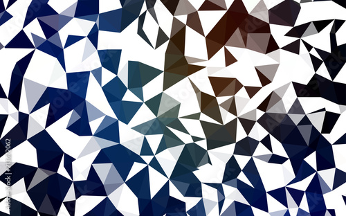Dark Blue, Yellow vector abstract polygonal background.