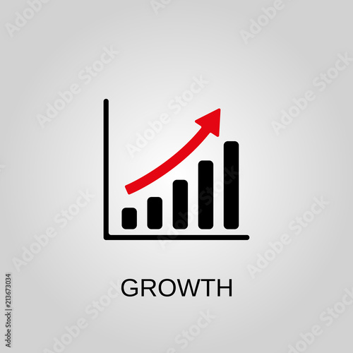 Growth icon. Growth symbol. Flat design. Stock - Vector illustration Free Download Growth icon. Growth symbol. Flat design. Stock - Vector illustration - GFXLoad