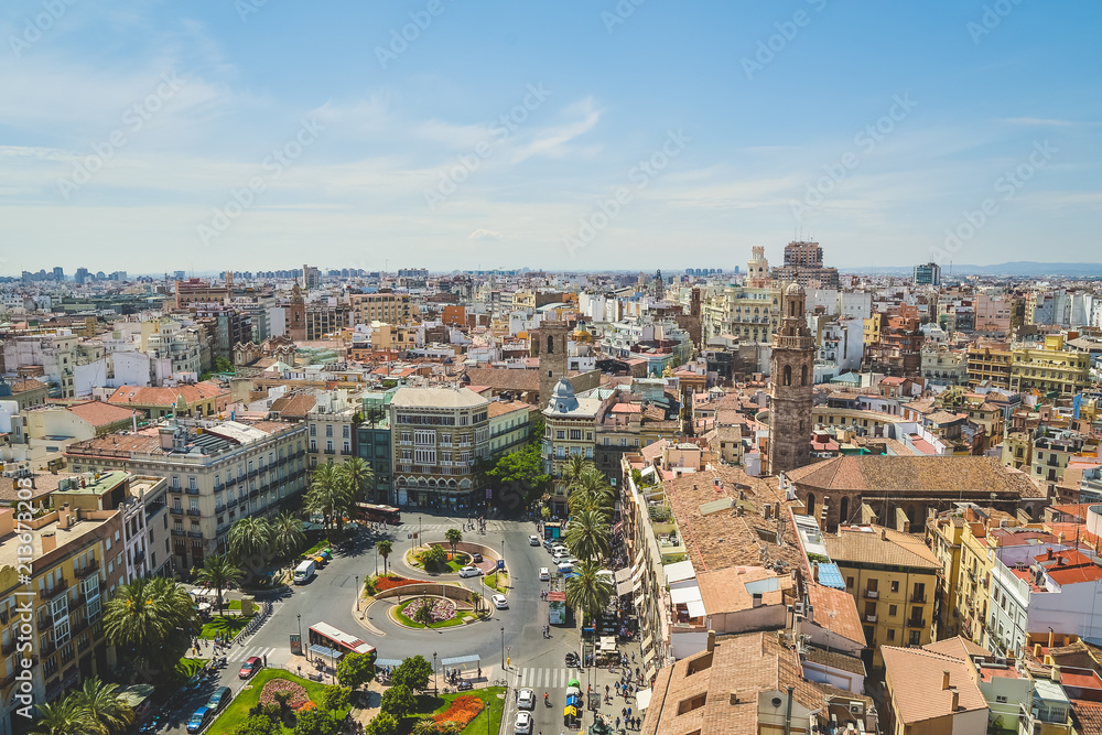 Obraz premium Valencia, Spain - 05.18.2018: Aerial view