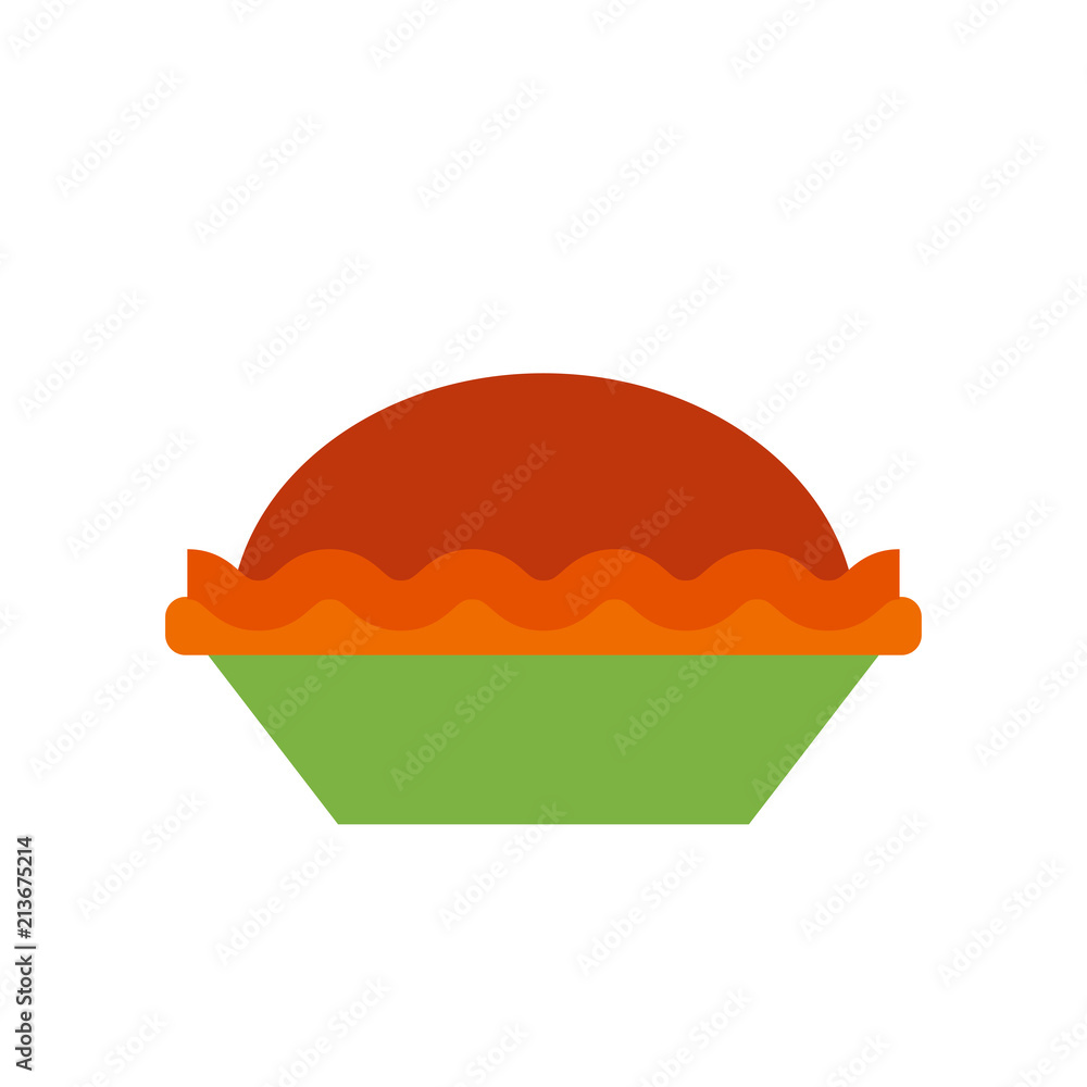 Pie icon vector sign and symbol isolated on white background, Pie logo concept Pie icon vector sign and symbol isolated on white background, Pie logo concept