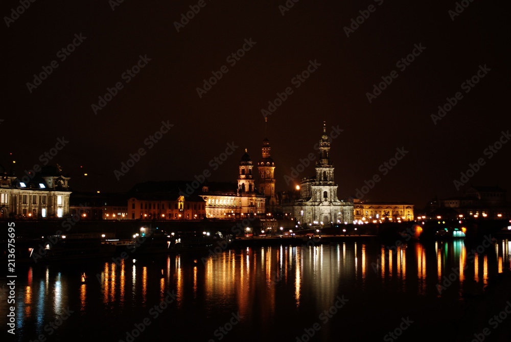 Dresden at night