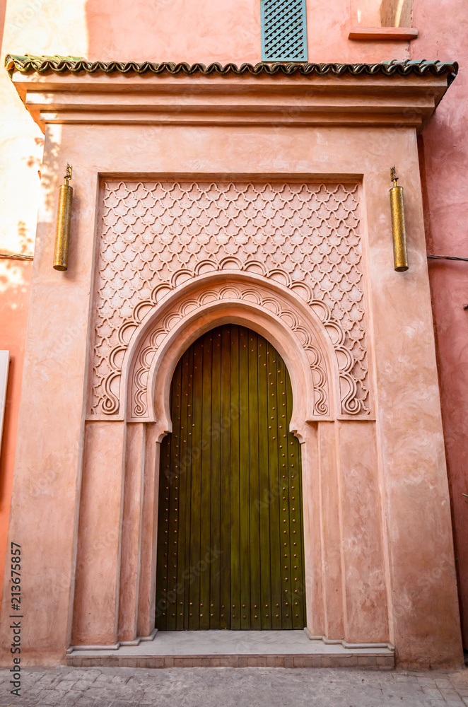 Beautiful traditional doods in Marrakech, Morocco