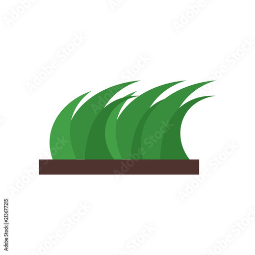 Grass icon vector sign and symbol isolated on white background, Grass logo concept