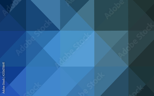 Light BLUE vector shining triangular cover.