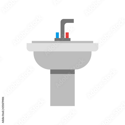 Sink icon vector sign and symbol isolated on white background, Sink logo concept