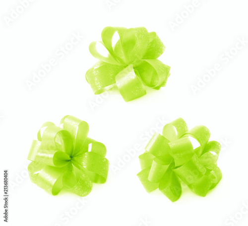 Decorational tape bow isolated