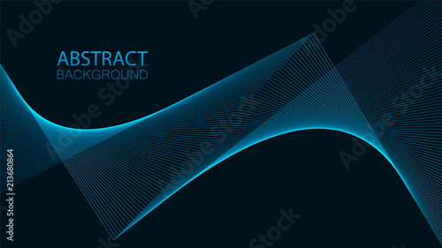 Abstract background with dynamic lines. Vector illustration.
