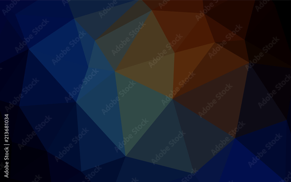 Dark Blue, Yellow vector triangle mosaic cover. Dark Blue, Yellow vector triangle mosaic cover.