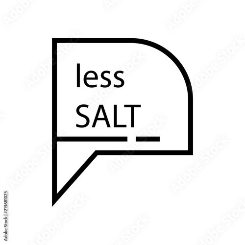 Salt icon vector sign and symbol isolated on white background, Salt logo concept