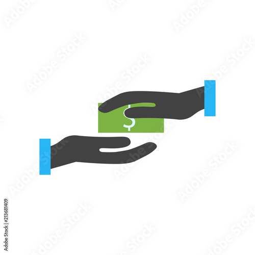 Bribery icon vector sign and symbol isolated on white background, Bribery logo concept