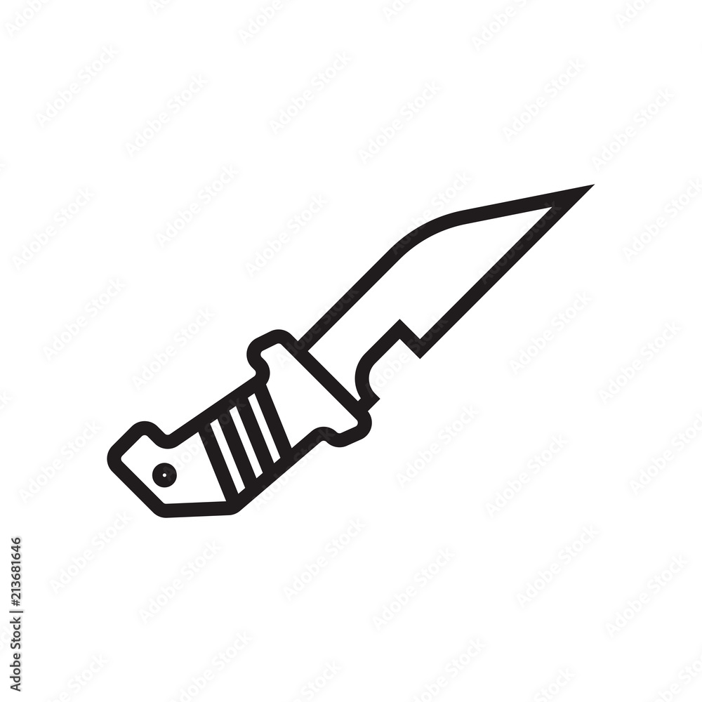 Dagger icon vector sign and symbol isolated on white background, Dagger logo concept Dagger icon vector sign and symbol isolated on white background, Dagger logo concept