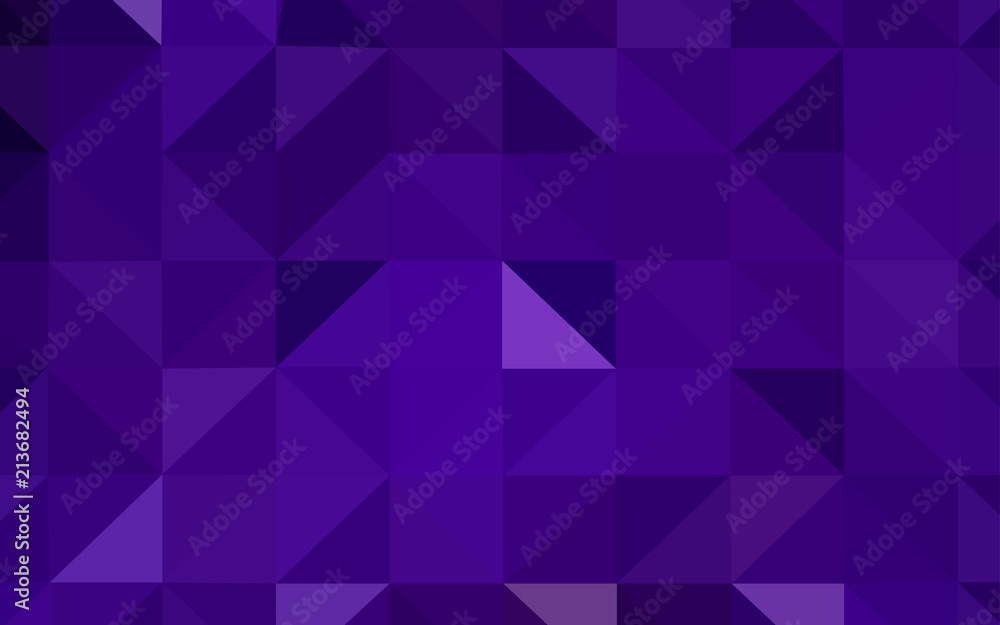 Dark Purple vector abstract mosaic pattern. Dark Purple vector abstract mosaic pattern.
