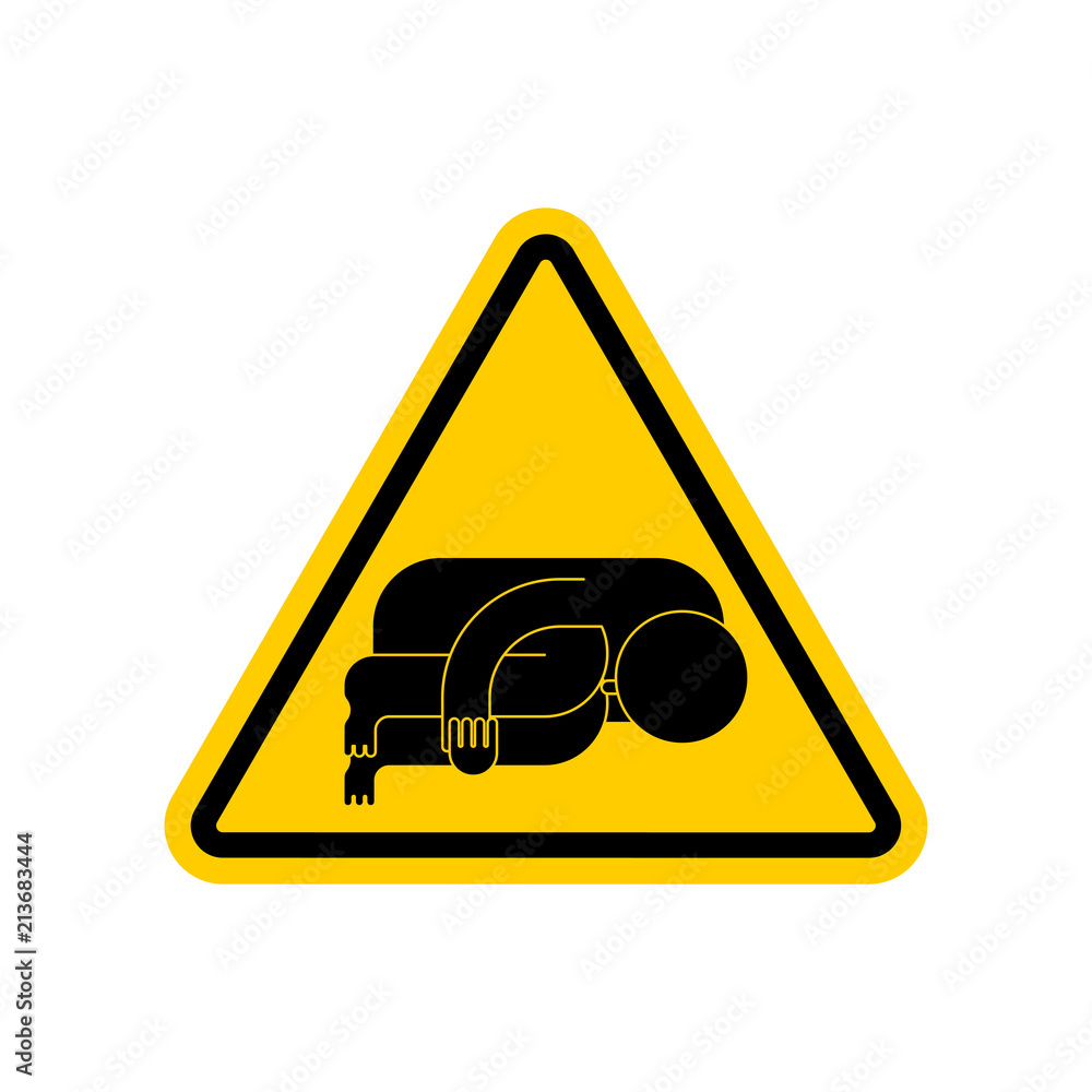 Attention Whiner. Caution Whiny. warning Moaner. Admonition downer. Yellow Danger Triangle Road sign. Vector illustration. Attention Whiner. Caution Whiny. warning Moaner. Admonition downer. Yellow Danger Triangle Road sign. Vector illustration.