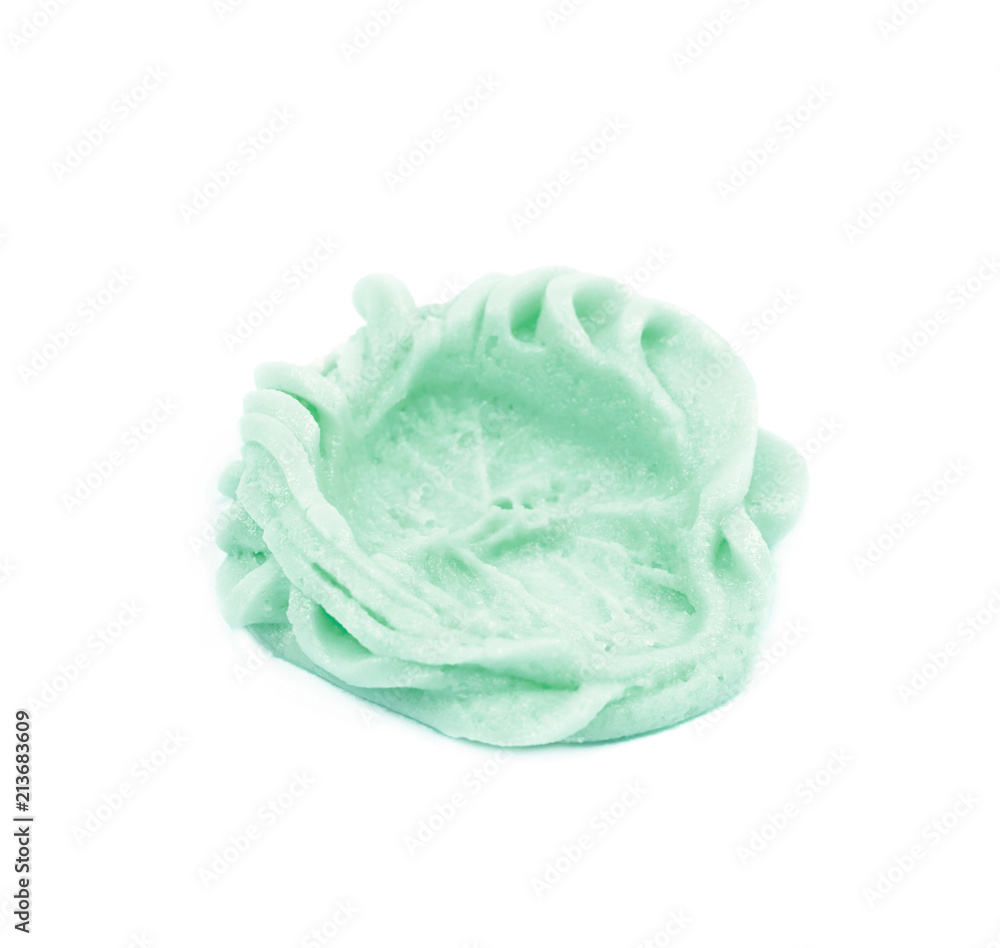 Smeared frosting cream isolated Smeared frosting cream isolated