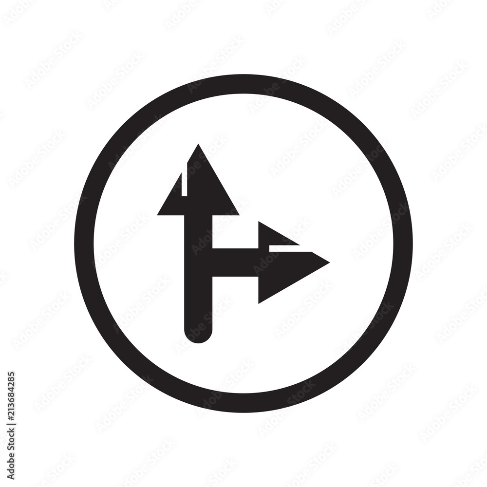 Side Road Sign icon vector sign and symbol isolated on white background, Side Road Sign logo concept Side Road Sign icon vector sign and symbol isolated on white background, Side Road Sign logo concept
