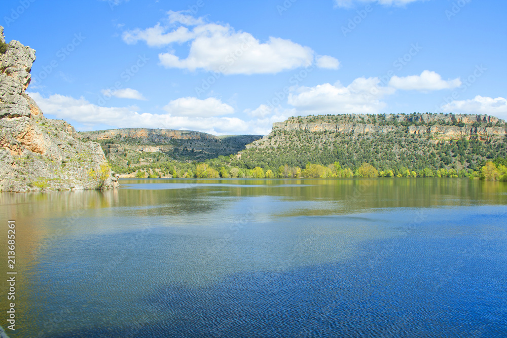 Fototapeta premium Reservoir in the Duratón meanders, Scenic Lake
