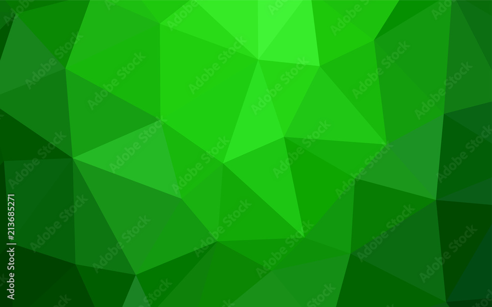 Obraz premium Light Green vector abstract mosaic pattern.