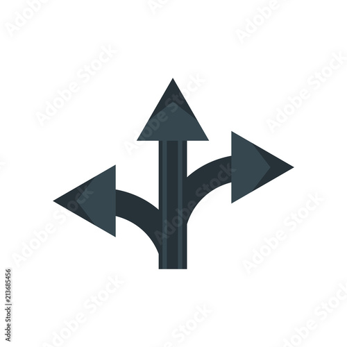 Detour icon vector sign and symbol isolated on white background, Detour logo concept