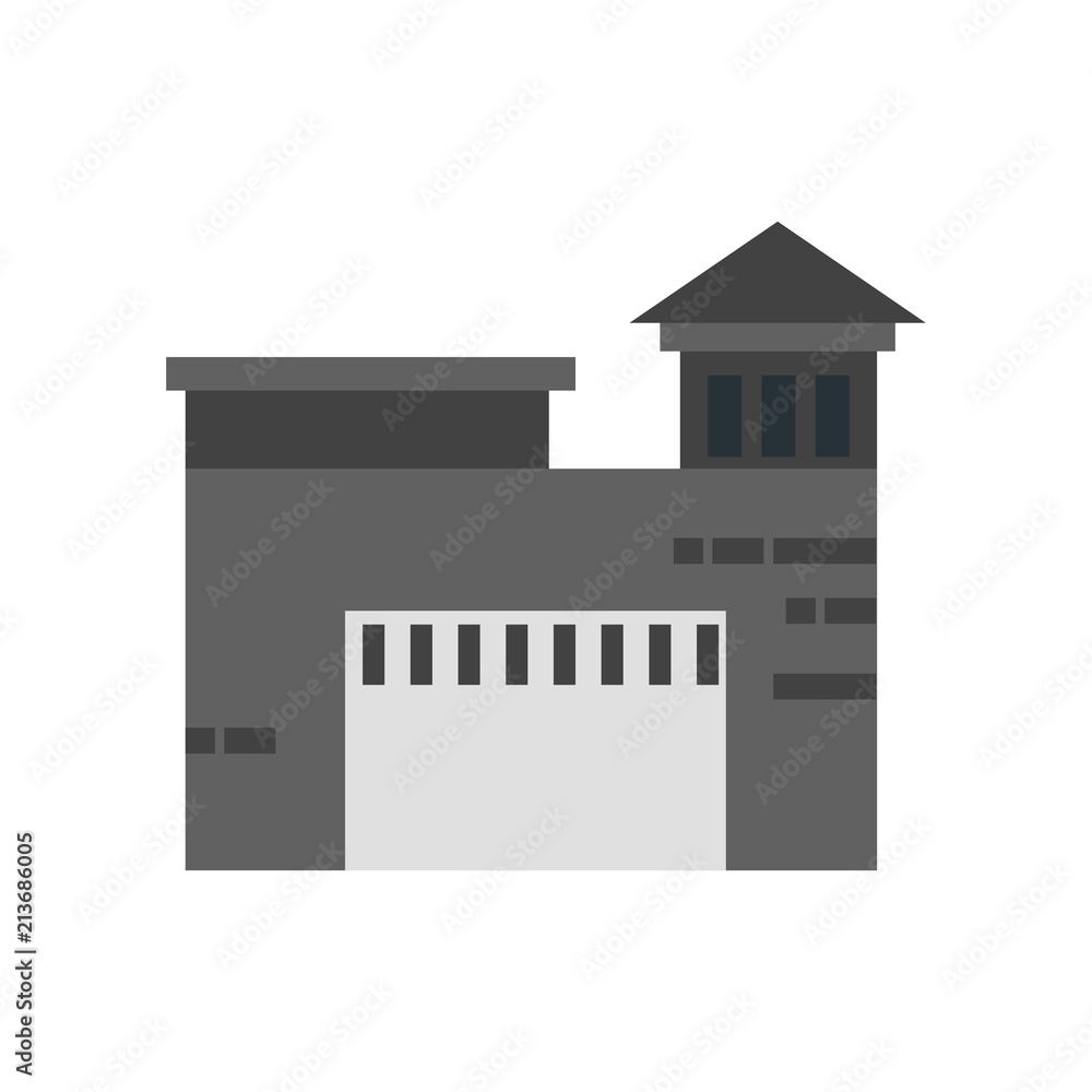 Prison icon vector sign and symbol isolated on white background, Prison logo concept Prison icon vector sign and symbol isolated on white background, Prison logo concept