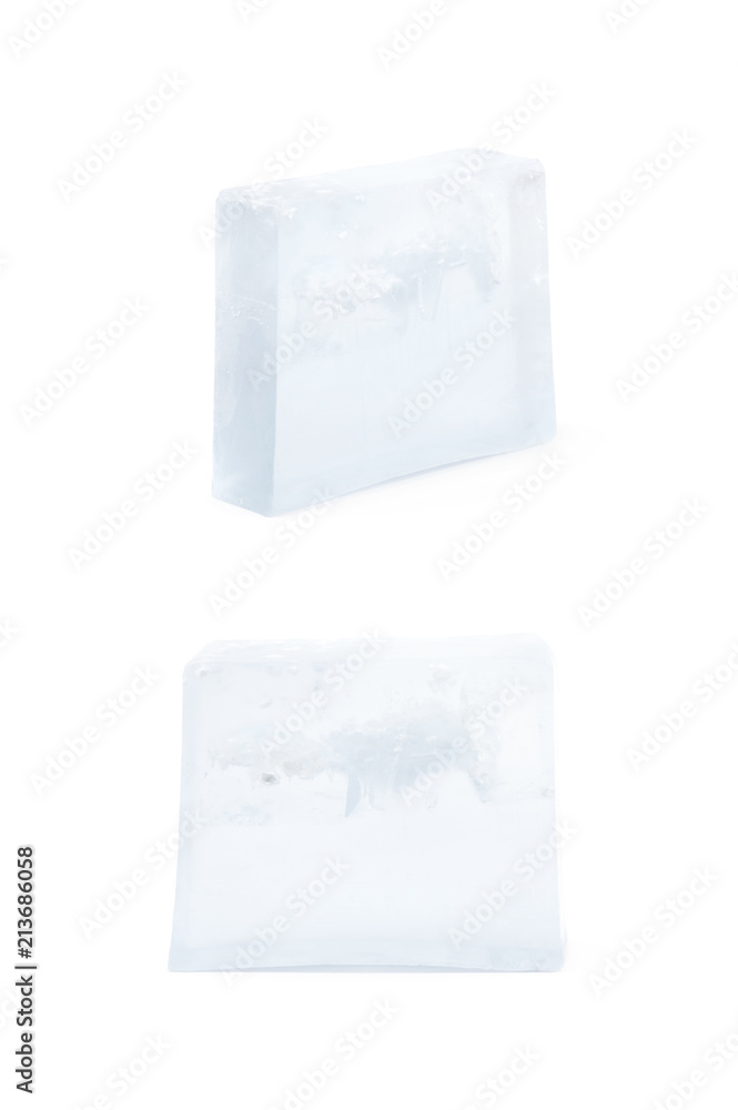 Handmade bar of soap isolated Handmade bar of soap isolated