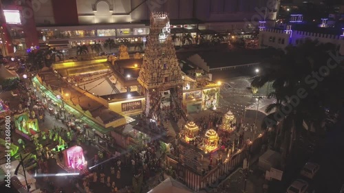 Aadi Thiruvizha celebration at the Arulmigu Raja mariamman temple in Johor Bahru. Also known as the Golden Chariot Procession. photo