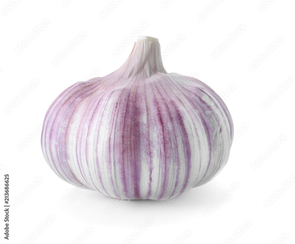 Obraz premium Fresh garlic on white background. Organic food
