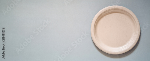 Biodegradable and compostable disposable molded fibre plate