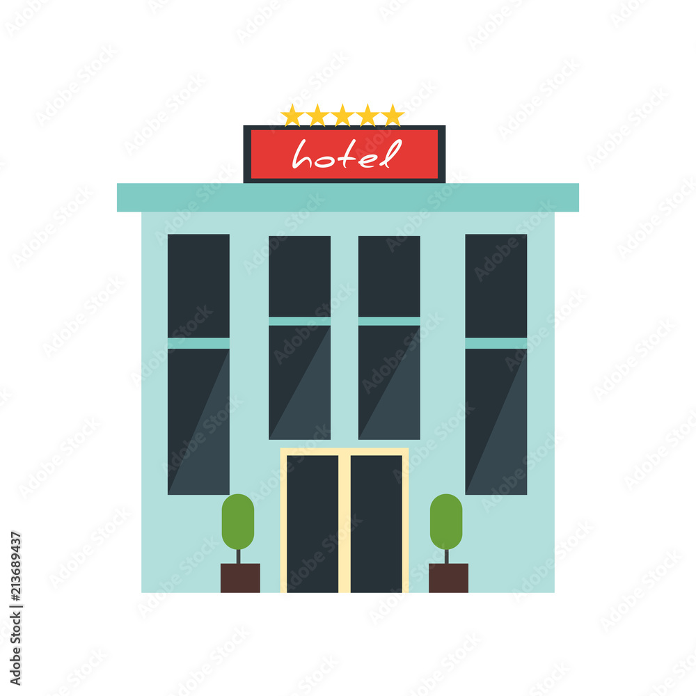 Hotel icon vector sign and symbol isolated on white background, Hotel logo concept Hotel icon vector sign and symbol isolated on white background, Hotel logo concept