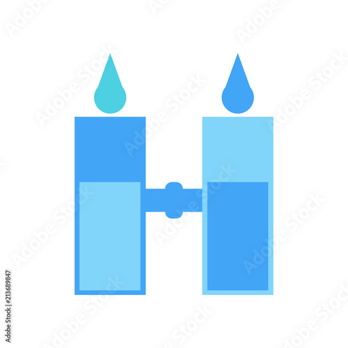 Desalination icon vector sign and symbol isolated on white background, Desalination logo concept