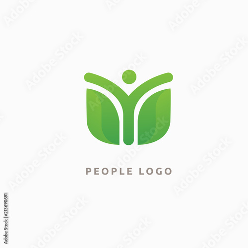 Abstract nature logo icon vector design. healthy food, ecology, spa, business, diet vector logo