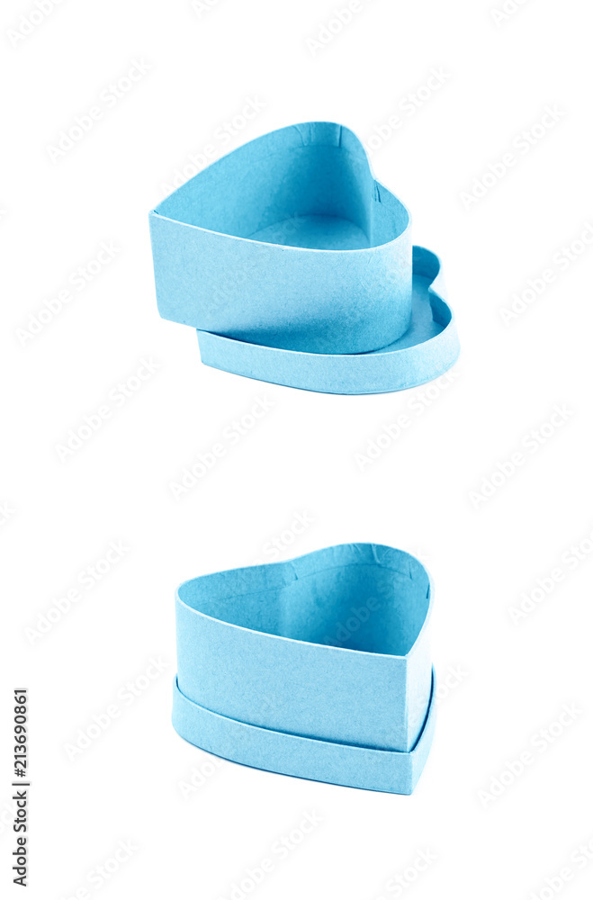 Brown paper gift box isolated