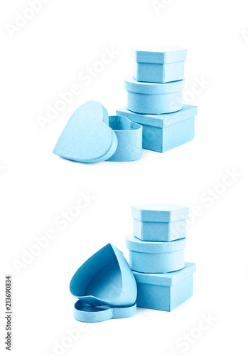 Pile of paper gift boxes is...