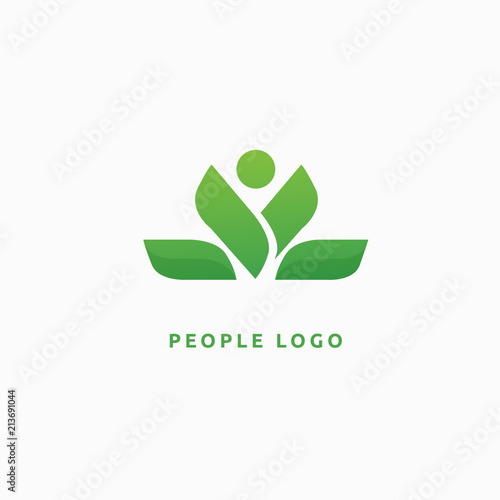 Abstract nature logo icon vector design. healthy food, ecology, spa, business, diet vector logo