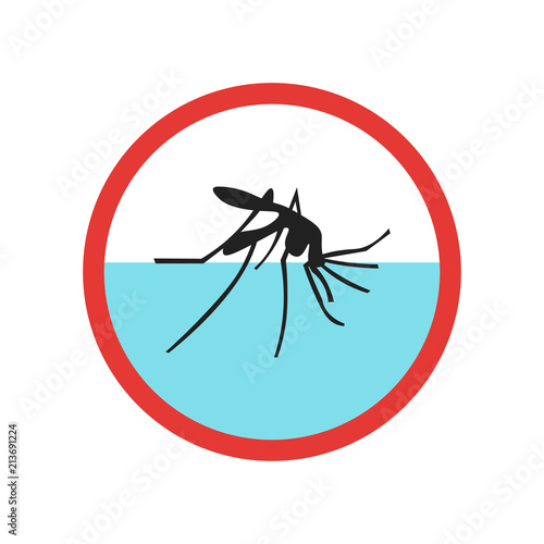 Malaria icon vector sign and symbol isolated on white background, Malaria logo concept