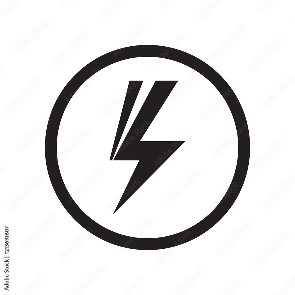 Shock sign icon vector sign and symbol isolated on white background, Shock sign logo concept Shock sign icon vector sign and symbol isolated on white background, Shock sign logo concept