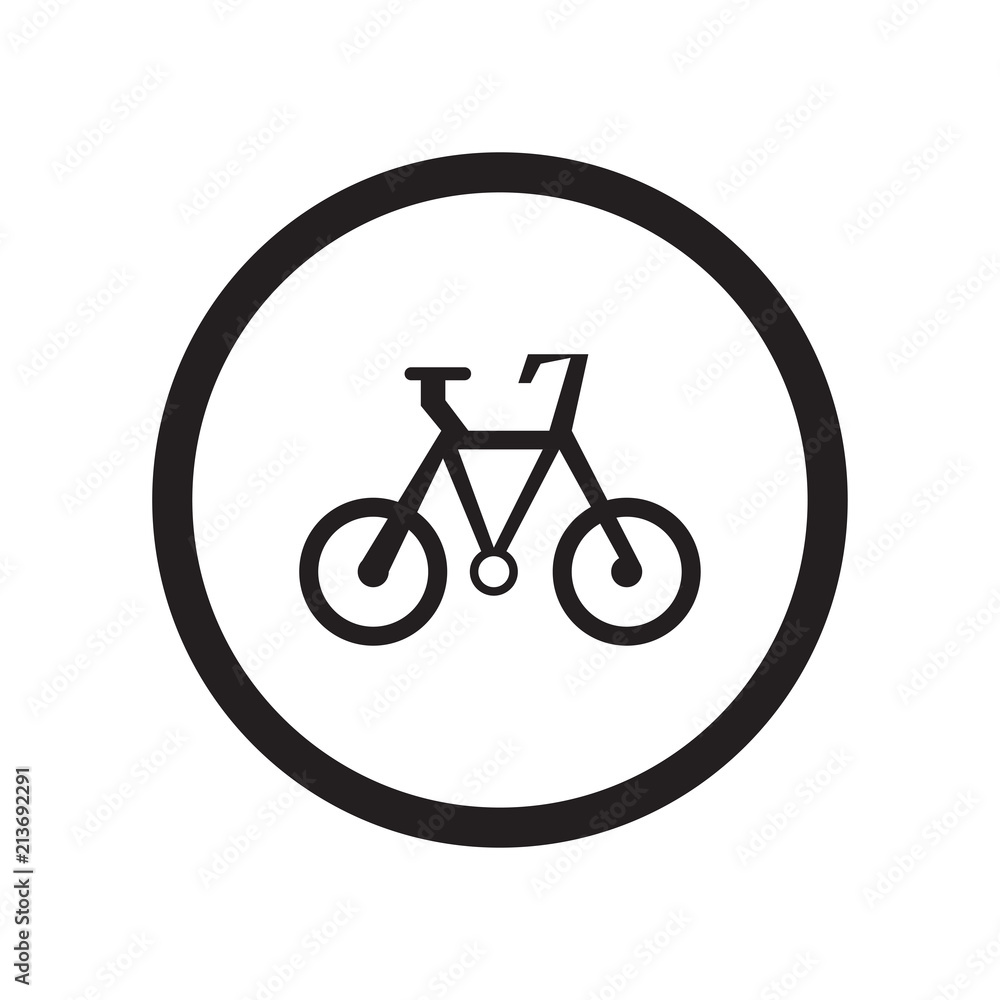 Bicycle sign icon vector sign and symbol isolated on white background, Bicycle sign logo concept Bicycle sign icon vector sign and symbol isolated on white background, Bicycle sign logo concept