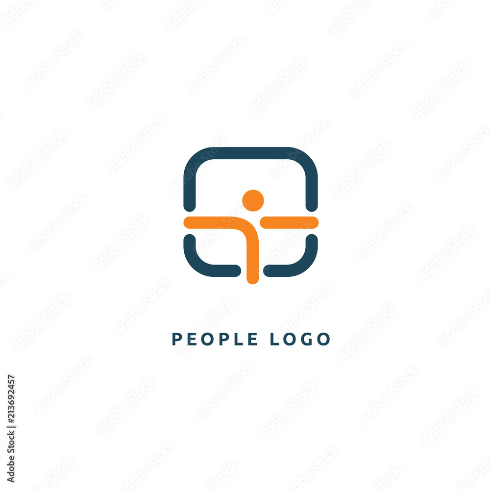 Abstract athlete logo icon vector design. Gym, sports games, fitness, business, trainer vector logo Abstract athlete logo icon vector design. Gym, sports games, fitness, business, trainer vector logo