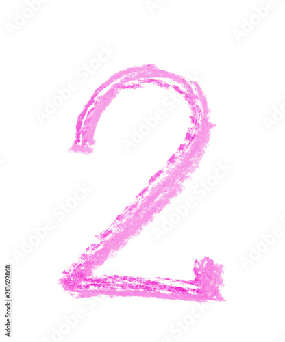 Hand drawn number symbol is...