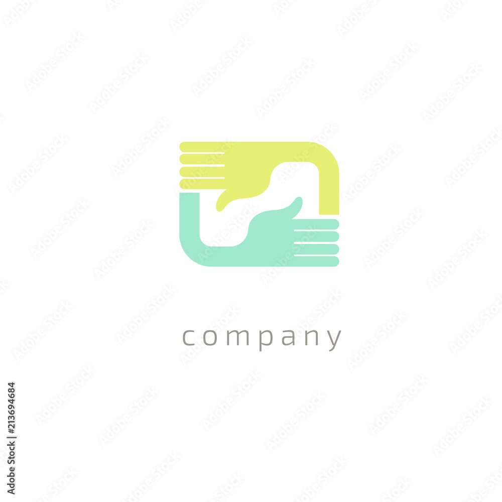 Abstract hands logo icon vector design. Health, help, support Center, care, vector logo. Abstract hands logo icon vector design. Health, help, support Center, care, vector logo.