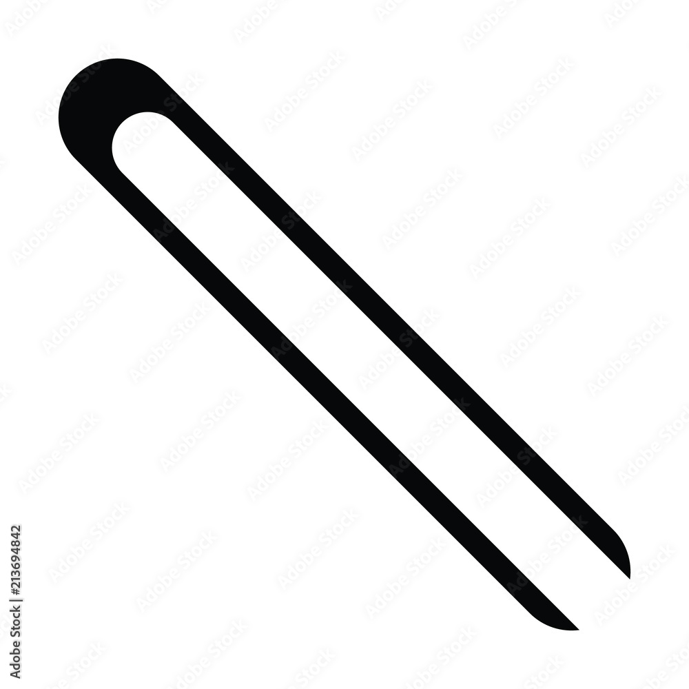A black and white silhouette of some BBQ tongs A black and white silhouette of some BBQ tongs