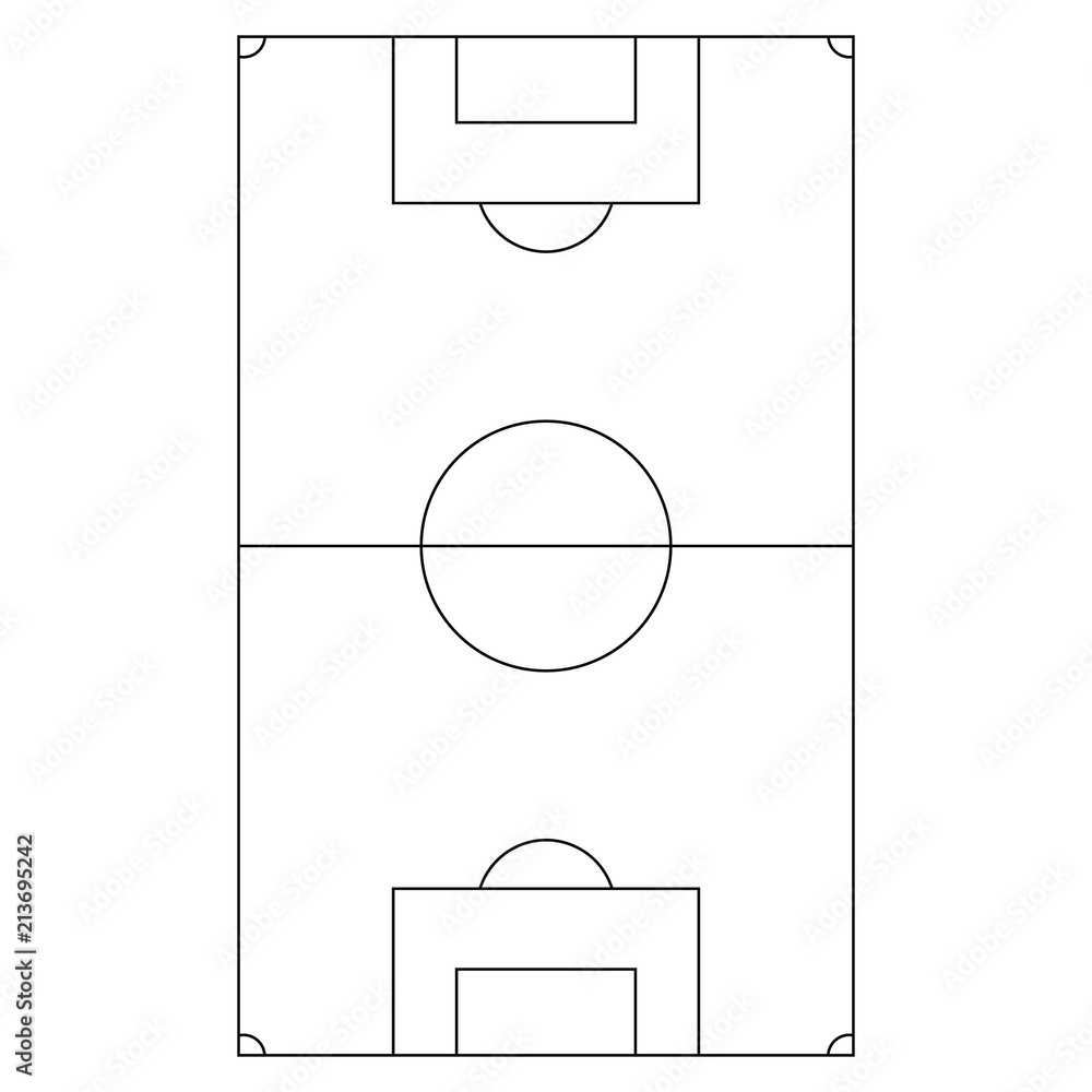 football outline template