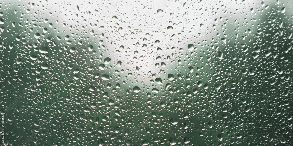 Rain drops on the window Rain drops on the window